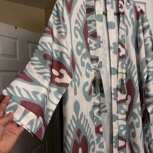 Uzbek Atlas Abaya Cardigan/Robe